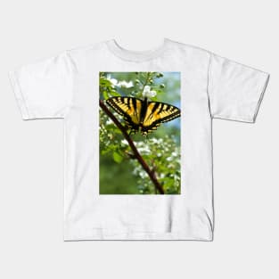 Tiger Swallowtail Butterfly Kids T-Shirt